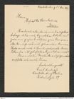 Nachlass Franz Steindachner, Brief von Curt Andress an Franz Steindachner (05.05.1909), Inv.Nr. 9.01, Seite 1